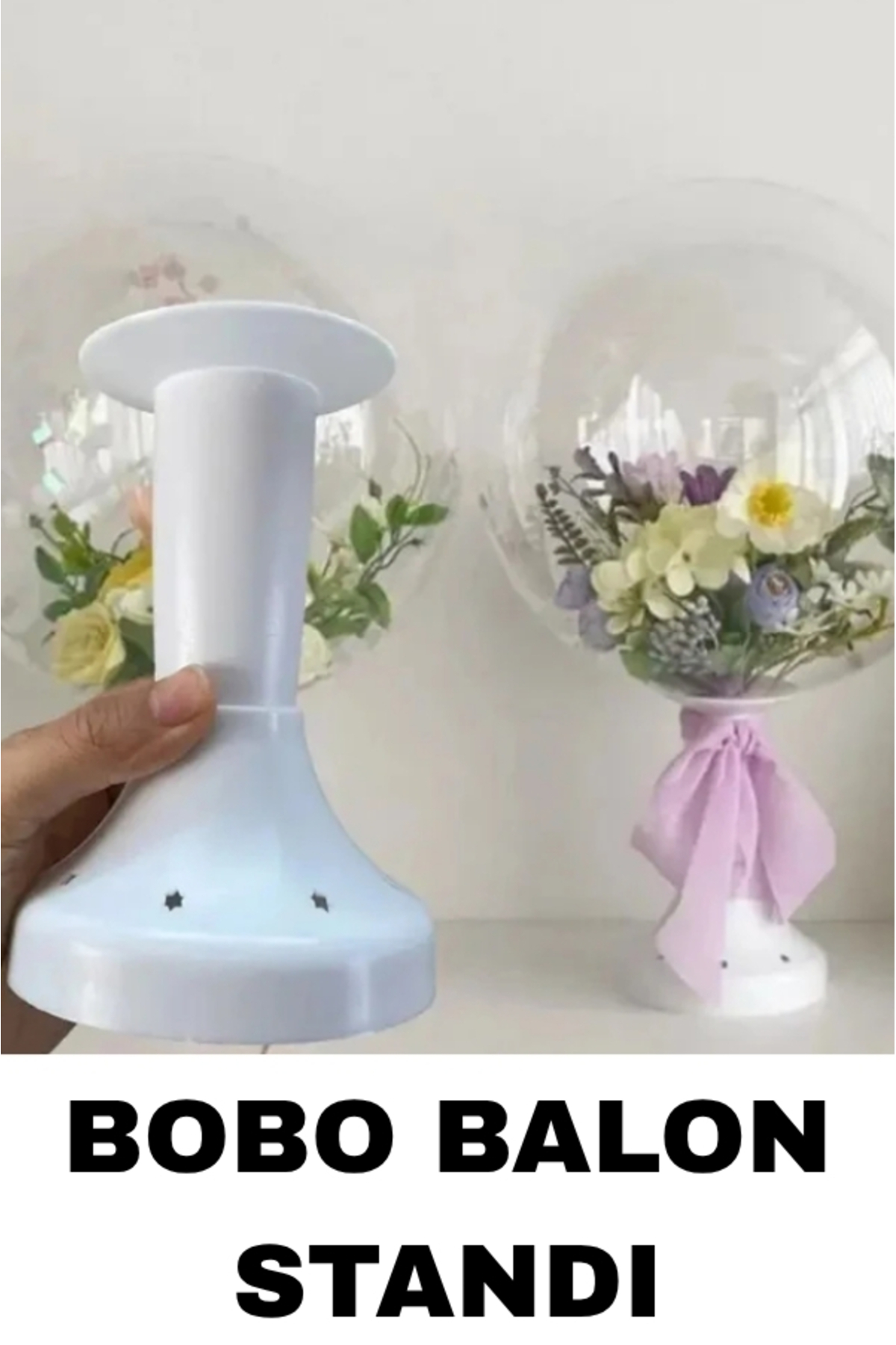 Bobo Balon Standı – Çiçek Standı ve Şık Hediye Sunum Vazosu
